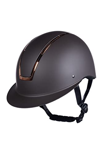 HKM Damen Lady Shield Helme, 2407 Braun/Rosegold, M von HKM