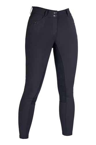 HKM Damen Savona Style Alos-Vollbesatz Reithose, Schwarz, 44 von HKM