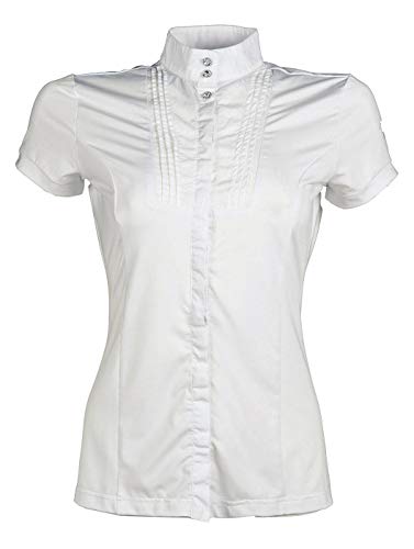 HKM Erwachsene Damen Turniershirt -Soft Powder-1200 weißXL Hose, 1200 weiß, XL von HKM