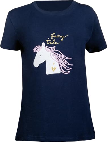HKM I Love Horse Riding T-Shirt Dunkelblau 110/116 von HKM