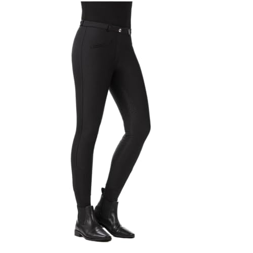 HKM Winter Damen Reithose Silikon Vollbesatz Winner Softshell schwarz 38 von HKM