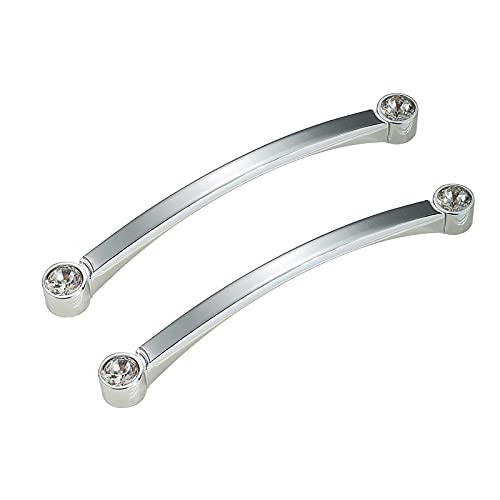 HKSDKABOP Die schmutzige Schublade, 2er-Pack Möbelgriffe Gold Silber 96-192mm Lochabstand(Silver,Hole Distance 96mm) von HKSDKABOP