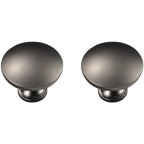 HKSDKABOP Die schmutzige Schublade, 2er-Pack bogenförmige Möbelgriffe aus Zinklegierung, Schwarz und Gold, mehrere Größen(Black,Single Hole) von HKSDKABOP