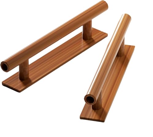 HKSDKABOP Die schmutzige Schublade, 2er-Pack mehrfarbige Möbelgriffe, selbstklebend, kein Bohren erforderlich(Light Wood Grain) von HKSDKABOP