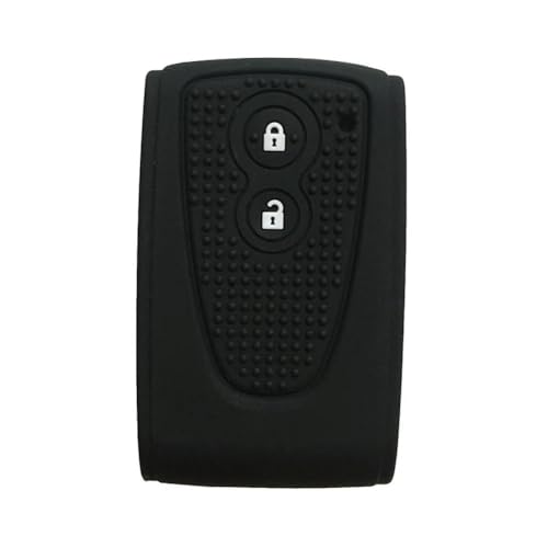 2 Tasten Auto Fernbedienung Halter Schutz für Daihatsu für S-Mart Schlüssel Silikon Cover Case für Schlüssel für S-Mart Schlüsselanhänger Autozubehör Set Haut-Schwarz von HKSOPC