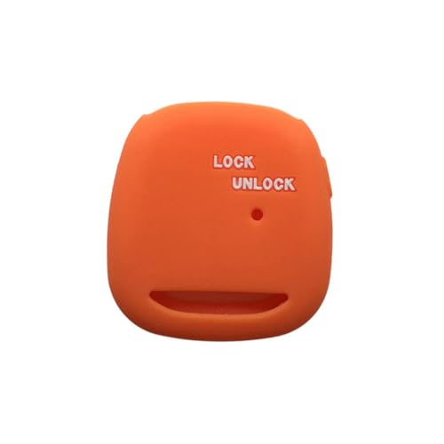 HKSOPC Fob Case Autoschlüssel Hülle 1 Taste Carina für T-oyota Altezza Funkschlüssel Silikon für T-oyota Altezza Wish Carina Schlüsselhülle Halter - Orange von HKSOPC
