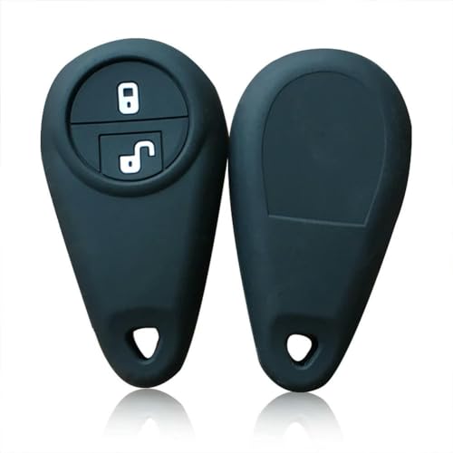 Schutzhülle für Autoschlüssel aus Silikagel, für S-Ubaru B9, Tribeca, Forester, Impreza, Schlüsselhalter, für Schlüsselanhänger, Alarm-Schwarz von HKSOPC