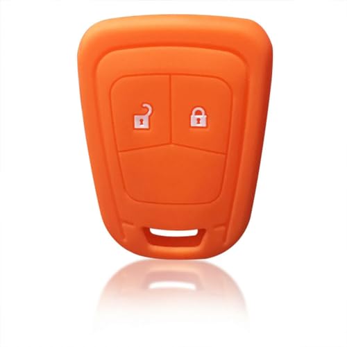 V-auxhall Silikon-Schlüsselhalter für O-PEL Astra J H 2-Tasten-Autoschlüssel-Hülle, Zubehör, Schutzschale, Tasche, Fob-Orange von HKSOPC