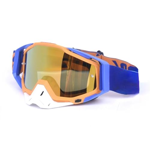 HLQXHM Motocross-Brille, Outdoor-Reitbrille, Skihelm, Motocross-Brille, Rennbrille, Radbrille (Farbe: 2) von HLQXHM