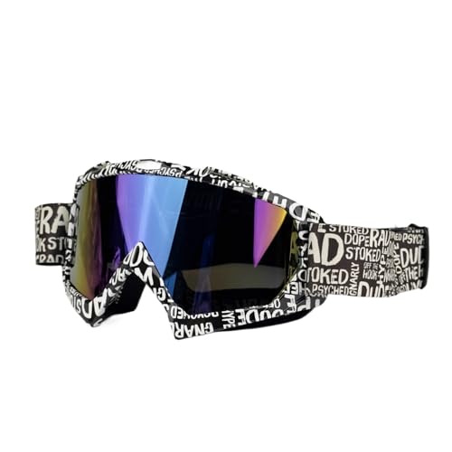 Motorradbrille für Herren, Motocross-Sonnenbrille, Sicherheitsschutz, MX-Nachtsicht-Helm, Vintage-Fahrbrille (Farbe: 11A-Blau) von HLQXHM