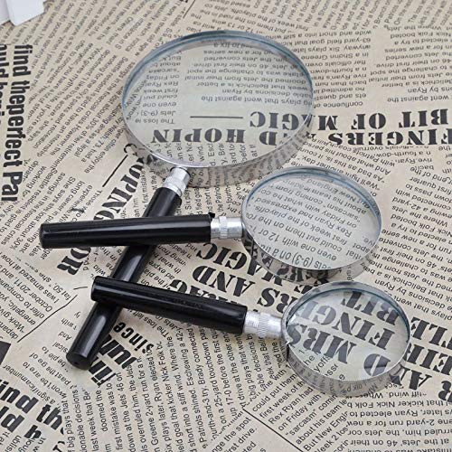HLRTBCN Tragbare Vergrößerungsglas Handheld -Lupe High Definition Reading Eye Loupe Vergrößerung Aqiong von HLRTBCN