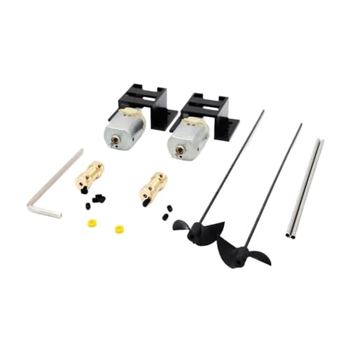 Dual Motor RC Boot Treiber Kit mit 130 Motor Halter Kupfer Stecker 15Caft Propeller for DIY RC Modell Boot Dual Motor RC Boot Treiber Kit mit 130 Motor Halter Kupfer Stecker 15Caft Propeller for DIY RC Modell Boot von HLTesy