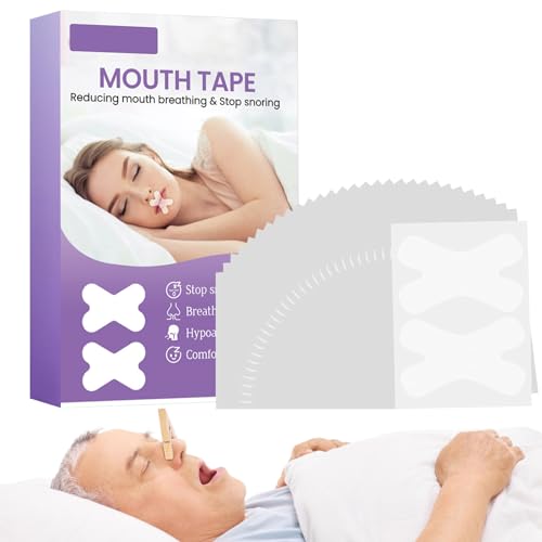 HMLTD Mundband zum Schlafen, 120 Stück stark klebendes Schlaf-Mundband, Schlafband für empfindliche Haut, Mundatmungsband für Männer, Frauen, Mundstreifen zum Schlafen, richtig schlafen von HMLTD