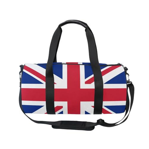 Sporttasche, Reisetasche, Reisetasche, Motiv: England, britische Flagge, für Damen und Herren, Union Jack, Mädchen, Gymnastik, Tanz, Wochenende, Übernachtung, Fitness, Workout, Reisetasche von HMZXZ