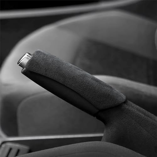 Auto Handbremse Abdeckung für Audi RS3 8V RS 3 8L 8LA Sportback 2015-2020 2021 verschleißfest Anti-Rutsch Handbremsgriff Schutzhülle Schutz Autos Änderung Zubehör,Grey von HNWYY