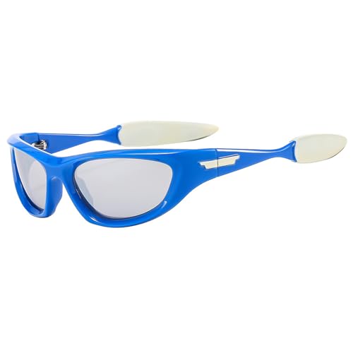 HNsdsvcd Sportbrille für Erwachsene, Bergsport, Radsportbrille, Outdoor, Fahrradbrille, Angeln, Sonnenbrille, Anti-UV-Schutz, Blaulicht-blockierende Sonnenbrille, rutschfest, UV-Schutz von HNsdsvcd