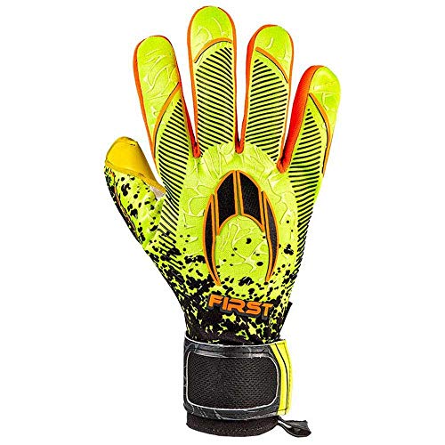 HO Soccer First Superlight Neon Lime Torwarthandschuhe, Unisex, Erwachsene, Schwarz/Limette, 8,5 von HO Soccer