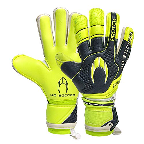 HO Soccer Protek Negative Neon Lime Torwarthandschuhe, Unisex, Erwachsene, Limette/Schwarz, 10 von HO Soccer