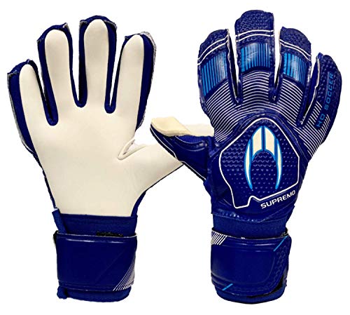 HO Soccer Clone Supremo II Negative Pacific Blue Torwarthandschuhe, Unisex Erwachsene Einheitsgröße blau/weiß von HO Soccer