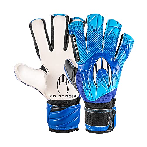 HO Soccer Initial Negative Blue Torwarthandschuhe, Unisex, Erwachsene, Blau/Schwarz, 8,5 von HO Soccer