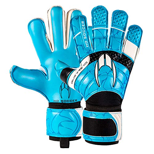 HO Soccer Premier Guerrero Hybrid Roll/Negative Torwarthandschuhe, Unisex Erwachsene Einheitsgröße Blau/Schwarz/Weiß von HO Soccer