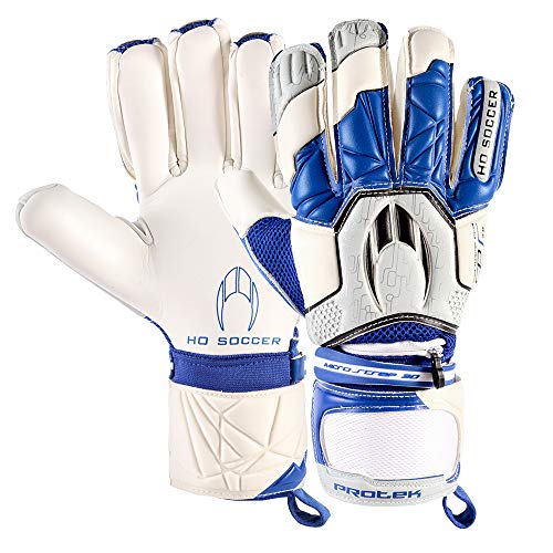 HO Soccer Protek Negative Blue Spark Torwarthandschuhe Unisex Erwachsene Einheitsgröße blau/weiß von HO Soccer