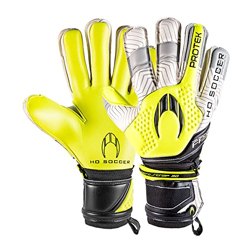 HO Soccer Protek Negative Race Lime Torwarthandschuhe, Unisex, Erwachsene, Limette/Schwarz, 10,5 von HO Soccer