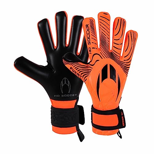 HO Soccer SL First Orange Black Torwarthandschuhe, Unisex Kinder, Orange/Schwarz, 5,5 von HO Soccer