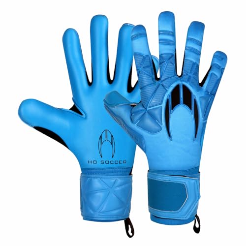 HO Soccer SSG Legend Ergo Gecko Blue Skin Torwarthandschuhe, Unisex, Kinder, Blau/Schwarz, 5 von HO Soccer