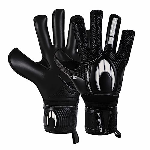 HO Soccer Ultimate One Negative Blackout Torwarthandschuhe, Unisex, Schwarz/Silber von HO Soccer