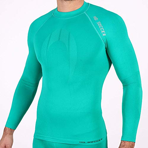 Ho Soccer Underwear Shirt Performance ML Green Thermalhemd Lang, Erwachsene Unisex, Grün, L von HO Soccer