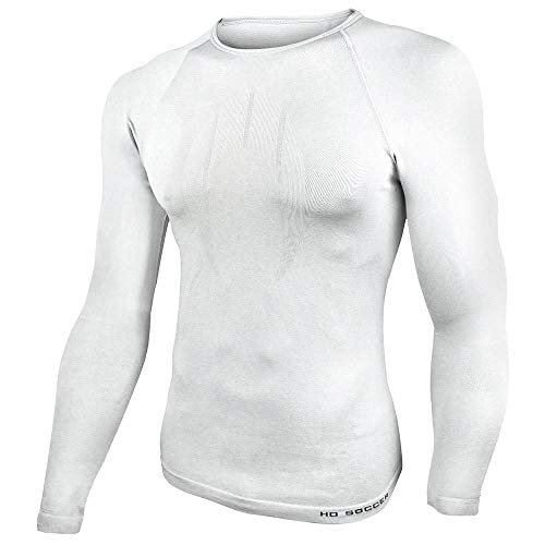 Ho Soccer Underwear Shirt Performance ML Short Neck White Thermohemd Langarm, Erwachsene Unisex, Weiß, M von HO Soccer