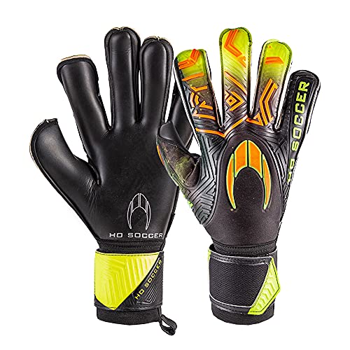 Ho Soccer ESKUDO II ROLLNEGATIVE Lime Shadow Torwarthandschuhe, Unisex, Erwachsene, Gelb/Schwarz, 10 von HO Soccer