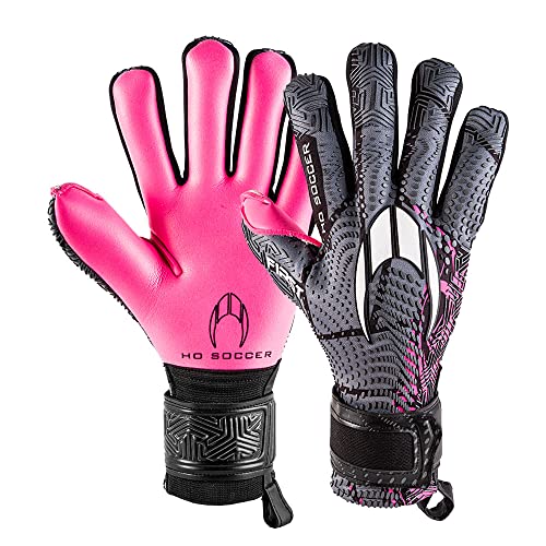 Ho Soccer First Superlight Negative Mark Pink Torwarthandschuhe, Unisex, Erwachsene, Schwarz/Rosa, 8,5 von HO Soccer