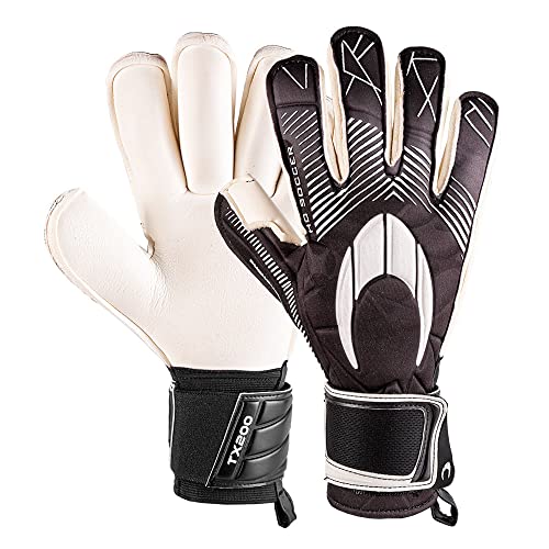 HO Soccer Phenomenon Pro III Roll Finger Black Torwarthandschuhe für Erwachsene, Unisex, Schwarz, 10 von HO Soccer