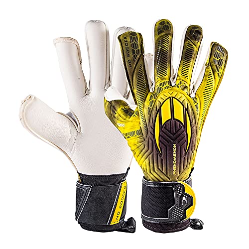 Ho Soccer Phenoment Pro II Roll Negative Yellow Torwarthandschuhe, Unisex, Erwachsene, Weiß/Gelb, 7 von HO Soccer