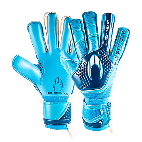 Ho Soccer Premium Guerro Rollnegative Torwarthandschuhe Flash Blue, Unisex Kinder, Blau, 5 von HO Soccer
