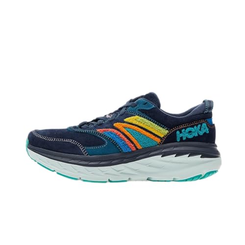 HOKA ONE ONE Bondi L Embroidery, Unisex-Erwachsene Wanderschuhe, Outer Space/Atlantis, 39 1/3 EU von HOKA ONE ONE