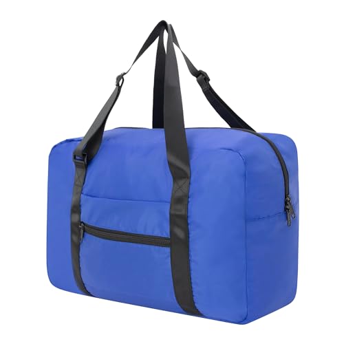 Faltbare Reisetasche für Damen und Herren, ideal für Sport, Blau, One_Size, Reisetasche von HOLYLUCK