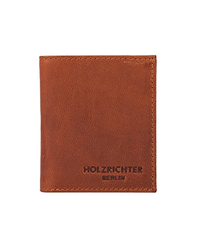 HOLZRICHTER Berlin Slim Wallet No 1-3 (M) Cognac - smartes Herren Portemonnaie handgefertigt aus Premium-Leder von HOLZRICHTER Berlin