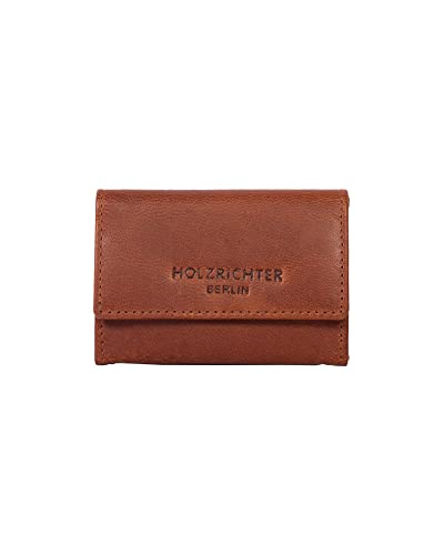 HOLZRICHTER Berlin Slim Wallet No 4-7 (S) Cognac - smartes Damen Portemonnaie handgefertigt aus Premium-Leder von HOLZRICHTER Berlin