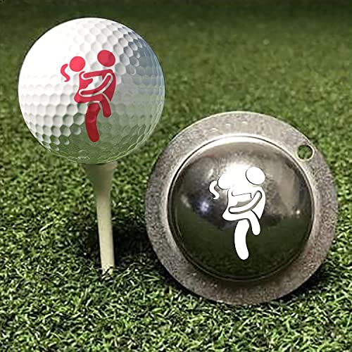 Golfballmarker, Ballmarker, Golfball-Marker, Golfball-Linienmarker, Golfball-Marker-Schablone, Golfball-Ausrichtungswerkzeug, personalisierte Golfball-Marker, lustige Golfball-Marker von HONYAT