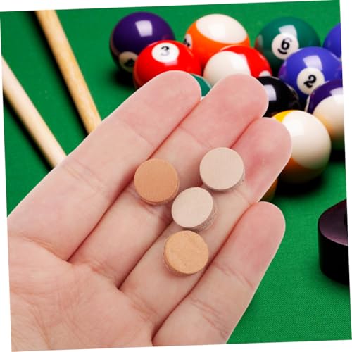 HOODANCOS 30 Stück Teiliges Austauschbarer Billard Queue Spitzen aus Robustem Leder Verschleißfest und Formstabil als Pool Cue Ersatzteil für Schnelles Reparieren und Verbessertes von HOODANCOS