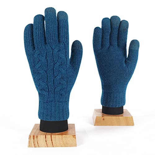 HOOLRZI Winter Warme Handschuhe Slip Gestrickte Vollfinger Handschuhe Reiten Fahren Warme Handschuhe Mit Fleece Futter Winter Handschuhe Handschuhe von HOOLRZI