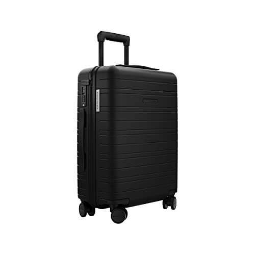 HORIZN STUDIOS H5 Essential Handgepäck-Koffer (Hartschale) 55cm | Kabinen-Koffer für 3-5 Tage mit TSA Schloss | (Schwarz) von HORIZN STUDIOS
