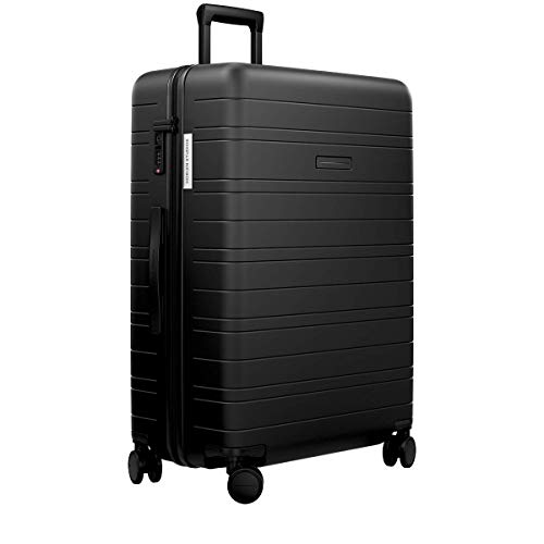 HORIZN STUDIOS H7 Essential Hartschalen-Koffer | Handgepäck-Koffer mit TSA Schloss | (All Black, L | H7 | 77 cm) von HORIZN STUDIOS