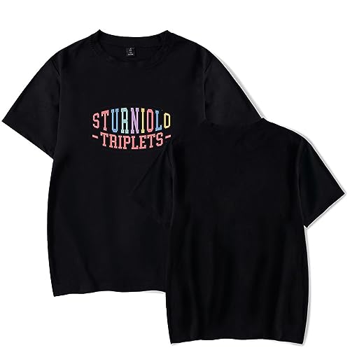 HORNE I am Kenough T Shirt Unisex,Hip Hop Print Kurzarm T-Shirt Männer Frauen Streetwear Sommer Harajuku Tops XXS-4XL-Black||XXS von HORNE