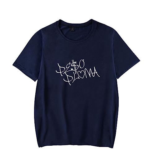 HORNE Peso Pluma T Shirt Unisex Hip Hop Peso Pluma Letter Print T-Shirt Kurzarm Männer Frauen Streetwear Sommer Harajuku Tops XXS-4XL-Grey||XXS von HORNE