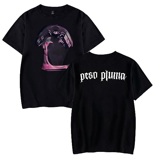 HORNE Singer Peso Pluma Tshirt Mode Hip Hop Druck T-Shirt Casual Street Couple Kurzarm Sommer Trendy Sport Tops XXS-4XL-Grey||XXS von HORNE