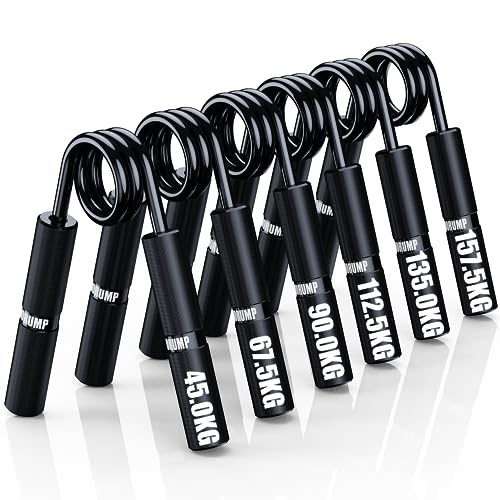 HORUMP Handtrainer Unterarmtrainer 4Pack or 6Pack, 22.5-157.5KG, Metall Griffkraft Trainer Training, No Slip Heavy Duty Handgreifer für Finger Krafttraining, Verletzungen Erholung und Muskelaufbau von HORUMP